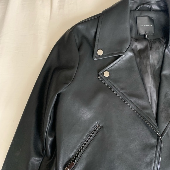 Dynamite Cropped Leather Jacket - Picture 1 of 3